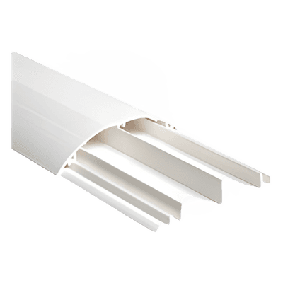 Ducto Media Caña / PVC Autoextinguible / 90.5 x 19.7 x 1220 mm / Área Interna 511.68 mm² / -20°C a +85°C / NOM-001-SEDE-2005 DMC-4FT THORSMAN