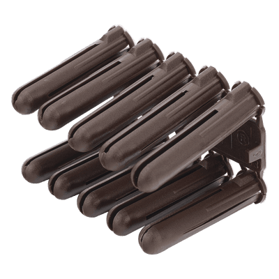 Taquete de Fijación / Doble Expansión Multidireccional / Tornillo 10 mm x 44.5 mm (1 3/4") / Resistencia 80 kg / Polietileno HDPE / Rango Térmico -50°C a +80°C TP-2B THORSMAN