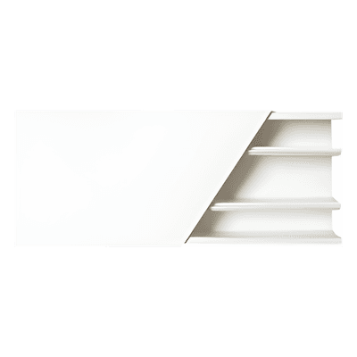 Canaleta color blanco de 3 vías, de PVC auto extinguible, 60 x 25 x tramo 2.5m (5401-01250) TMK-2560 THORSMAN