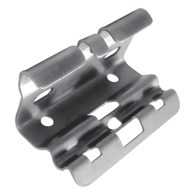 Mini clip automático, para unir tramos de charola, con acabado Electro Zinc MG-67-112EZ CHAROFIL