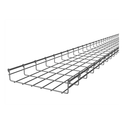 Charola Tipo Malla / 66x350 mm / Electro Zinc 15-20 μm / 368 Cables Cat6 / 3 m (9.84 ft) CH-66-350EZ CHAROFIL