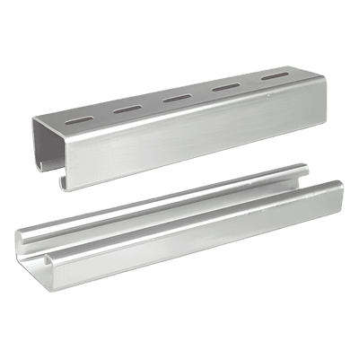 Unicanal liso / 4x2 cm / 3000 mm (9.84 ft) / Calibre 16 / ElectroZinc UNL-4X2-U30-EZ CHAROFIL