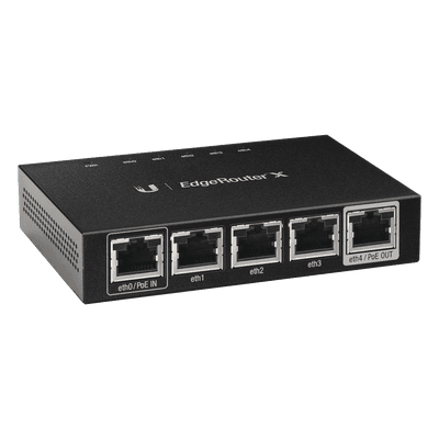 EdgeRouter X de 5 puertos Gigabit con funciones avanzadas de ruteo ER-X UBIQUITI