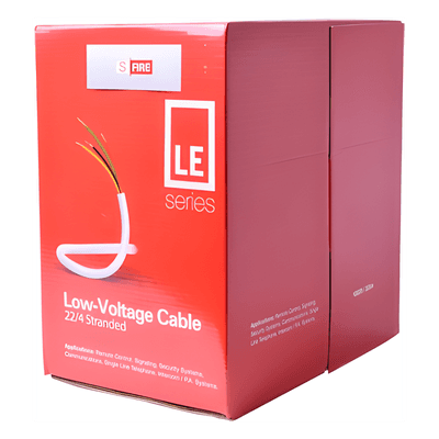 Cable para Alarma / 4 Conductores / 22 AWG / CCA / Bobina 305 m (1000 ft) / PVC Retardante a la Flama / Blanco SF-22-04-LE SFIRE