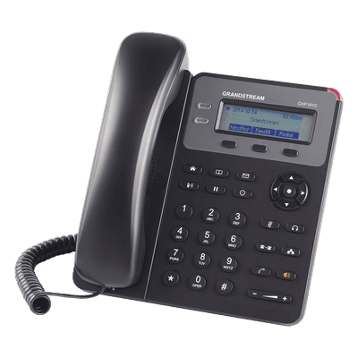 Teléfono IP / 1 Línea SIP / 2 Estados de Llamada / Pantalla LCD 132x48 / Puertos 10/100 Mbps / 3 Teclas XML Programables / Conferencia 3 Vías / EHS Plantronics GXP-1610 GRANDSTREAM