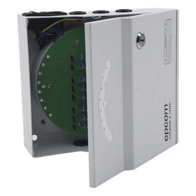 Fuente de Alimentación Profesional / 24 Vca / 8 A / 8 Canales / Protección 5 kA / Entrada 110 Vca PLK-24-AC-8A EPCOM POWERLINE