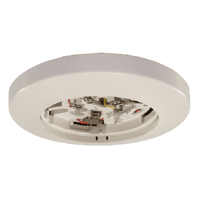 Base Enchufable para Detector de Humo / 4 Hilos / Relé Auxiliar Forma A y C / Salida para Anunciador Remoto / 24 VAC/DC / Montaje en Caja Octogonal 3½" y 4" (8.9 cm y 10.2 cm) o Cuadrada 4" (10.2 cm) B114-LPBT SYSTEM SENSOR