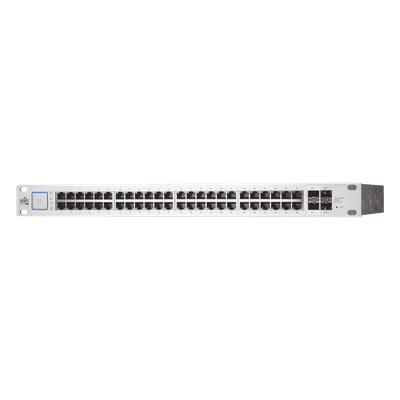 Switch Administrable PoE+ / 48 Puertos Gigabit / 2 SFP+ 10G / 2 SFP 1G / 500W / 70 Gbps Throughput / 19.09 x 1.72 x 14.75' US-48-500W UBIQUITI