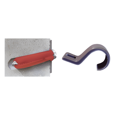 Kit de fijación / 8 grapas + tornillos + taquetes / Tubo 1/2" / Polietileno flexible / -10°C a +120°C / Interior y exterior TK-1420 THORSMAN