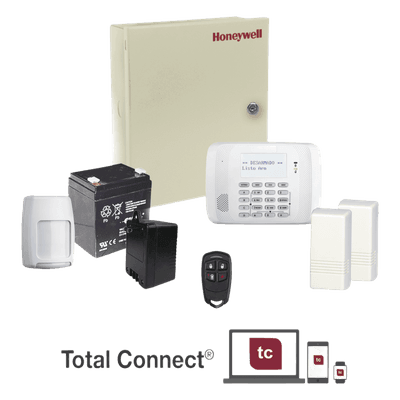Kit de alarma inalámbrico / Panel VISTA-48 / 8 zonas cableadas + 40 inalámbricas / Comunicador 4+2 y Contact ID VISTA48ECORF HONEYWELL HOME RESIDEO