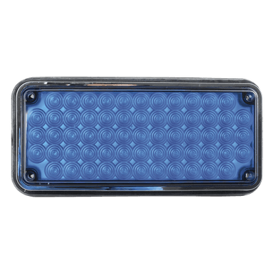 Luz de Advertencia LED / 66 LED / 7x3" / 12 VCC / 10 Patrones de Destello / Montaje Permanente / Color Azul X-LTE-295-B EPCOM INDUSTRIAL SIGNALING