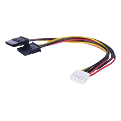 Cable de Alimentación SATA / Doble Corriente / 15 cm (0.49 pies) / Compatibilidad Universal DVR 101-502-130 HIKVISION