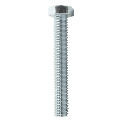 Tornillo cabeza hexagonal / 3/8" x 2 1/2" (9.5 mm x 63.5 mm) / Acero alta resistencia / Rosca métrica / Acabado galvanizado anticorrosión CH-TCH-9-63 CHAROFIL