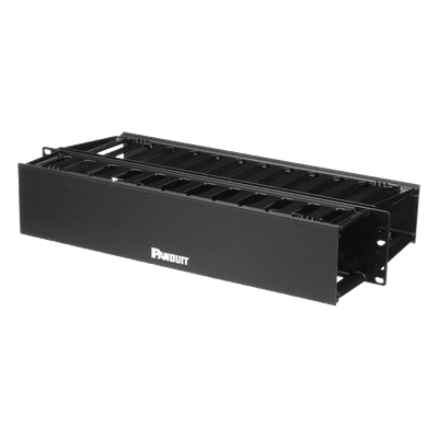 Organizador de Cables Horizontal / Doble Frontal y Posterior / 2UR / 19in / ABS WMP1E PANDUIT