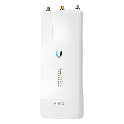 Radio Backhaul / 2.4 GHz / 687 Mbps / GPS Sincronizado / PoE Gigabit 24 V / 56 MHz Canal / -40°C a 55°C AF-2X UBIQUITI