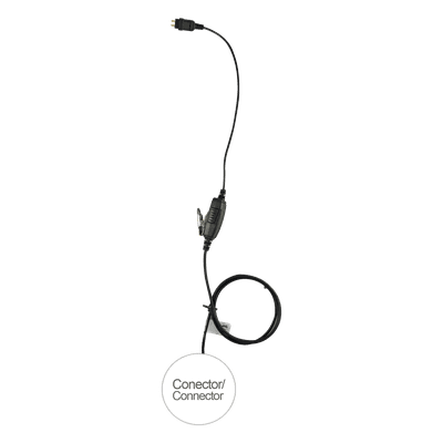 Micrófono de Cable / Serie LOC / Compatible ICOM IP100H / Conector 5 lb / Kevlar Reforzado / PTT Ergonómico E1-1W2CH131 OTTO