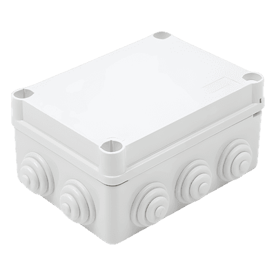 Caja Estanca de Derivación / PVC Libre de Halógenos / 10 Entradas / IP55 / IK08 / 150x110x70 mm (5.9x4.3x2.7 in) / -24°C a 60°C GW-44-026 GEWISS