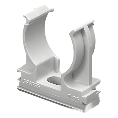 Soporte de Presión / Diámetro 32 mm / PVC Auto-extinguible Libre de Halógenos / Montaje en Pared / Instalación cada 1.5 m (4.9 ft) GW-50-604 GEWISS