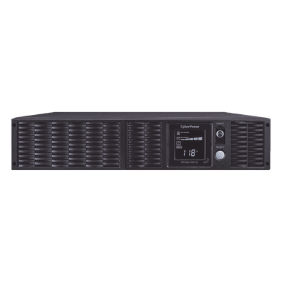 UPS de 1500 VA/1350 W, Topología Línea Interactiva, Entrada 120 Vca NEMA 5-15P, Onda Senoidal Pura, Torre o Rack 2 UR, Con 8 Tomas NEMA 5-15R PR1500LCDRT2U CYBERPOWER