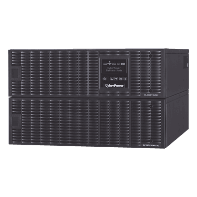 UPS de 10000 VA/9000 W, Online Doble Conversión, 200 - 240 Vac de Entrada, 200 - 240 Vac de Salida, Terminal Hardwired, Onda Senoidal Pura, Torre o Rack de 6 UR, Con 3 Tomas NEMA L6-30R OL10000RT3U CYBERPOWER