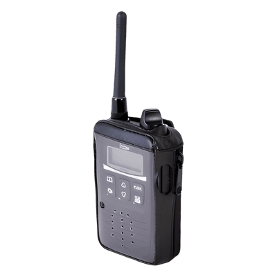 Funda Reforzada / Piel Vacuno / Cierre Metálico / Visor Transparente / 58x95x26.4 mm / 2.28x3.74x1.04 in FSMIP-100H SYSCOM