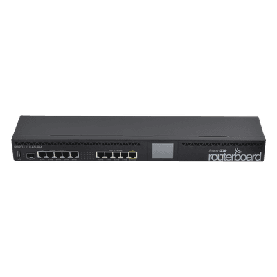 Router Board, CPU 1 Núcleo, 5 Puertos Gigabit, 5 Puertos Fast, 1 Puerto SFP, Licencia Nivel 5 y montaje en Rack RB2011UIAS-RM MIKROTIK