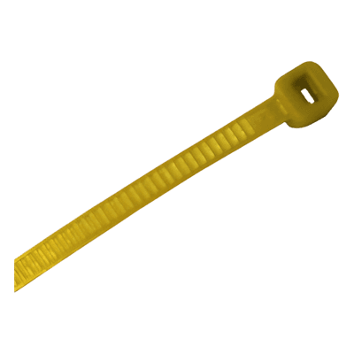 Corbata de nylon / 4.8 x 300 mm / 22 kg tensión / 100 piezas / Amarillo / -40°C a +80°C / 0.98 x 11.81 pulgadas TH-300-Y THORSMAN