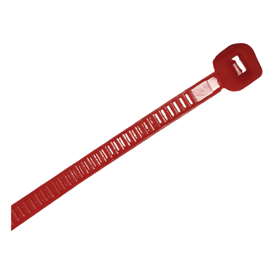 Cincho de Nylon / 4.8 x 300mm / 22 kg Tensión / Rojo / 100 pzs / -40°C a +80°C / 1.02 x 0.19 pies TH-300-R THORSMAN