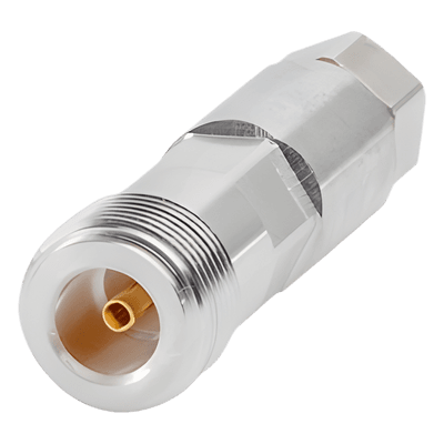 Conector RF tipo N hembra / 50 ohm / 0-8000 MHz / Recto / Heliax FSJ1-50A F1-PNF ANDREW / COMMSCOPE