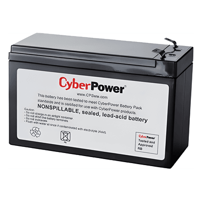 Batería de Reemplazo / 12V / 8Ah / 15 x 9.8 x 6.5 cm / 5.9 x 3.9 x 2.6 in / Sellada de Plomo RB1280 CYBERPOWER
