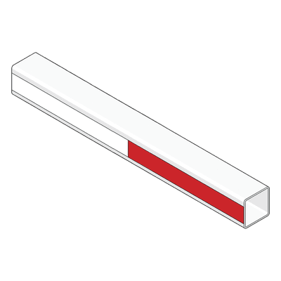 Brazo de plástico reforzado / 3.6 m (11.8 ft) / 6.5 x 6 cm / Compatible con barrera 1601080 1601-571 DKS DOORKING