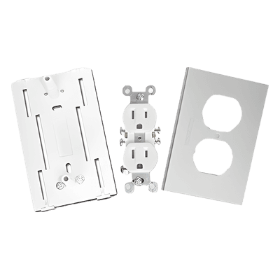 Contacto Eléctrico Dúplex / Soporte Universal ABS / Tapa Aluminio Anodizado / -40°C a 120°C / NOM-001-SEDE-2005 INKA-100-DUPLEX THORSMAN
