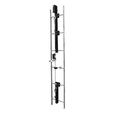 Sistema de Línea de Vida / Escalerilla / 100' (30m) Altura / Torres SSV Galvanizadas TT100LAD SYSCOM