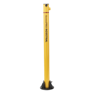 Bolardo Retráctil / Acero de Alta Resistencia / 60 x 900 mm / Llave de Seguridad / Bandas Reflejantes / Uso Exterior XB-PARK-1L Syscom