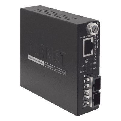 Convertidor de Medios 10/100/1000BASE-T a 1000Base-SX (SC) 220m/550m GST-802 PLANET
