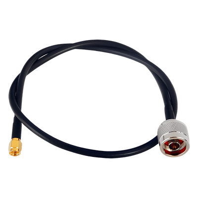 Jumper de 60 cm con Cable RG-58U-SYS, Conectores N Macho a SMA Macho Inverso. SN-58U-SMAI-60 EPCOM INDUSTRIAL
