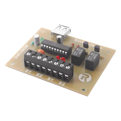 Tarjeta Contadora de Eventos / 2 Entradas y 2 Salidas de Contacto Seco / USB a PC / 65536 Eventos por Entrada / Alimentación USB RCNT2PC Ruiz Electronics