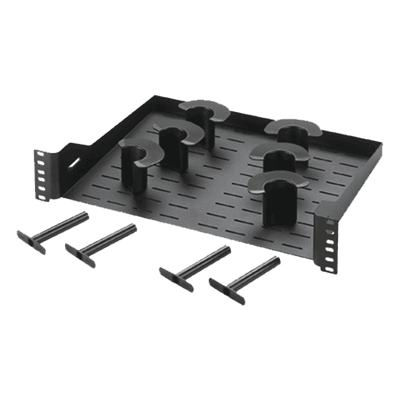 Administrador de Cable Horizontal / 19in 2 UR / 48 Cables Cat 6 o 144 Fibra / 6 Postes de Holgura / Acero / Montaje Frontal PZCHSM2 PANDUIT