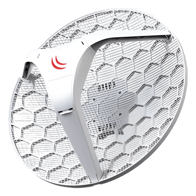 (LHG 5) Cliente y PtP en 5 GHz 802.11 a/n, Antena Integrada de 24.5dBi, Hasta 316mW de Potencia. RBLHG-5ND MIKROTIK