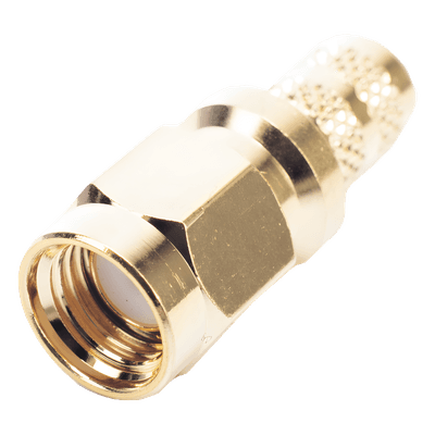 Conector SMA Macho Inverso / Anillo Plegable / Cables RG-8/X, LMR-240, 9258 / Cuerpo y Contacto Oro / Aislante Teflón RP-3000-1X RF INDUSTRIES,LTD