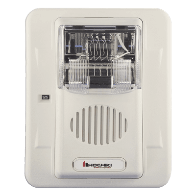 Sirena Estrobo / Intemperie / Montaje Muro / 75 cd / 16-33 VCC / 4.72' x 5.75' x 4.18' WHEC24-75WW HOCHIKI