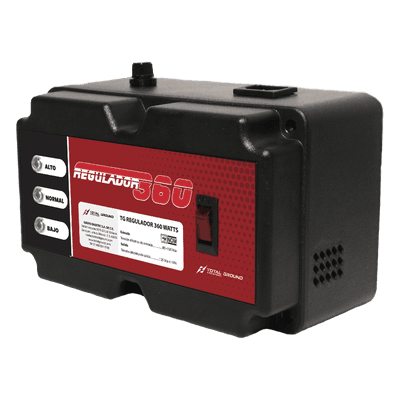 Regulador de Voltaje / 450 VA / 360 W / Estabilizado 120 VCA / Protección 480 J / 10 kA / 4 Contactos TG-REGULADOR TOTAL GROUND