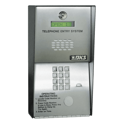 Audioportero Telefónico / 600 Números / 2 Puertas / 16 Dígitos / Línea Análoga o Digital / Montaje Sobreponer 1802-082 DKS DOORKING