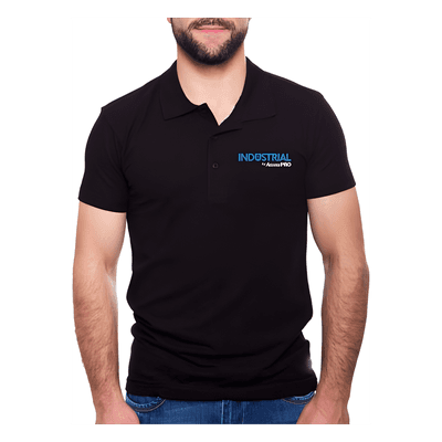 Playera Polo / Algodón 100% / Color Negro / Talla Grande / Costuras Reforzadas PLAAPBL AccessPRO