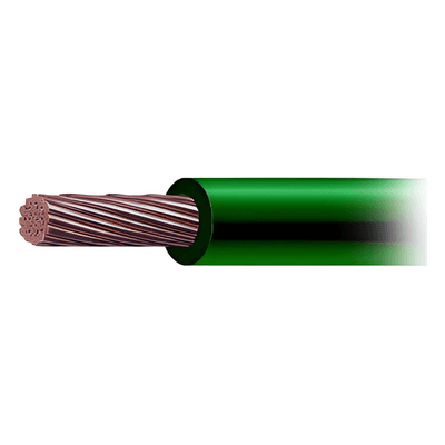 Cable THW-LS / Calibre 4 AWG / 19 Hilos / 90°C Seco / 50 m (164 ft) / Verde SLY-287-GRN/50 INDIANA
