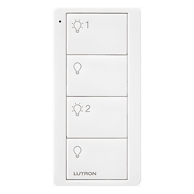 Control Inalámbrico de 4 Botones / 2 Zonas de Iluminación / Clear Connect RF / Alcance 18 m (59.1 ft) Línea de Vista / Batería 10 Años