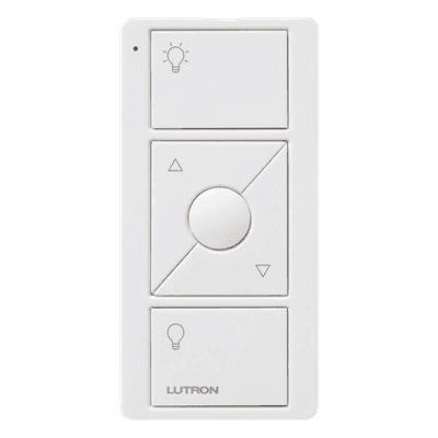 Control remoto Pico / 3 botones con subir/bajar y favorito / RF 431-437 MHz / alcance 9 m entre muros / batería CR2032 10 años / Caseta, RadioRA 2, HomeWorks QS PJ23BRLWHL01R LUTRON ELECTRONICS