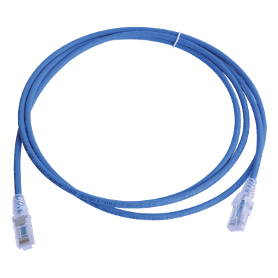 Patch Cord Modular Cat6 UTP / CM-LS0H / 2.13 m (7 pies) / 26 AWG / Ultra Delgado / Azul MC6-07-06B SIEMON