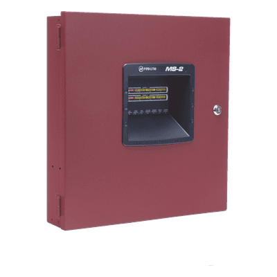 Panel de control de alarma contra incendio convencional / 2 zonas IDC Clase B / 1 NAC 24 Vcc 2.5 A / 2 relevadores / Compatible serie i3 MS-2 FIRE-LITE