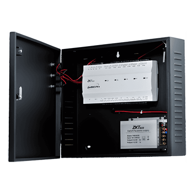 Controlador de Acceso / 2 Puertas / 20,000 Huellas / 30,000 Tarjetas / TCP/IP / Wiegand / Gabinete Metálico con Fuente 12V/5A INBIO-260PRO-20K ZKTECO